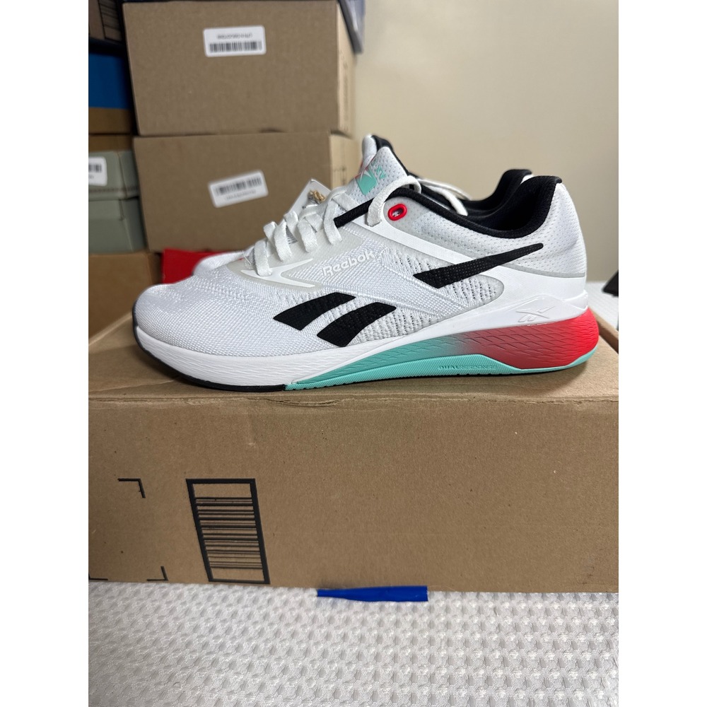 Reebok Training Shoes Womens 7 Nano X5 White Black Red Gym 100209364 NWOB NWT